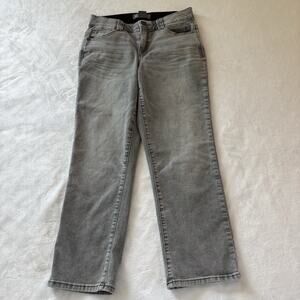 Democracy “Ab” Technology Women’s Stretch Crop Jeans Grey Denim Size 8 (29x25.5)